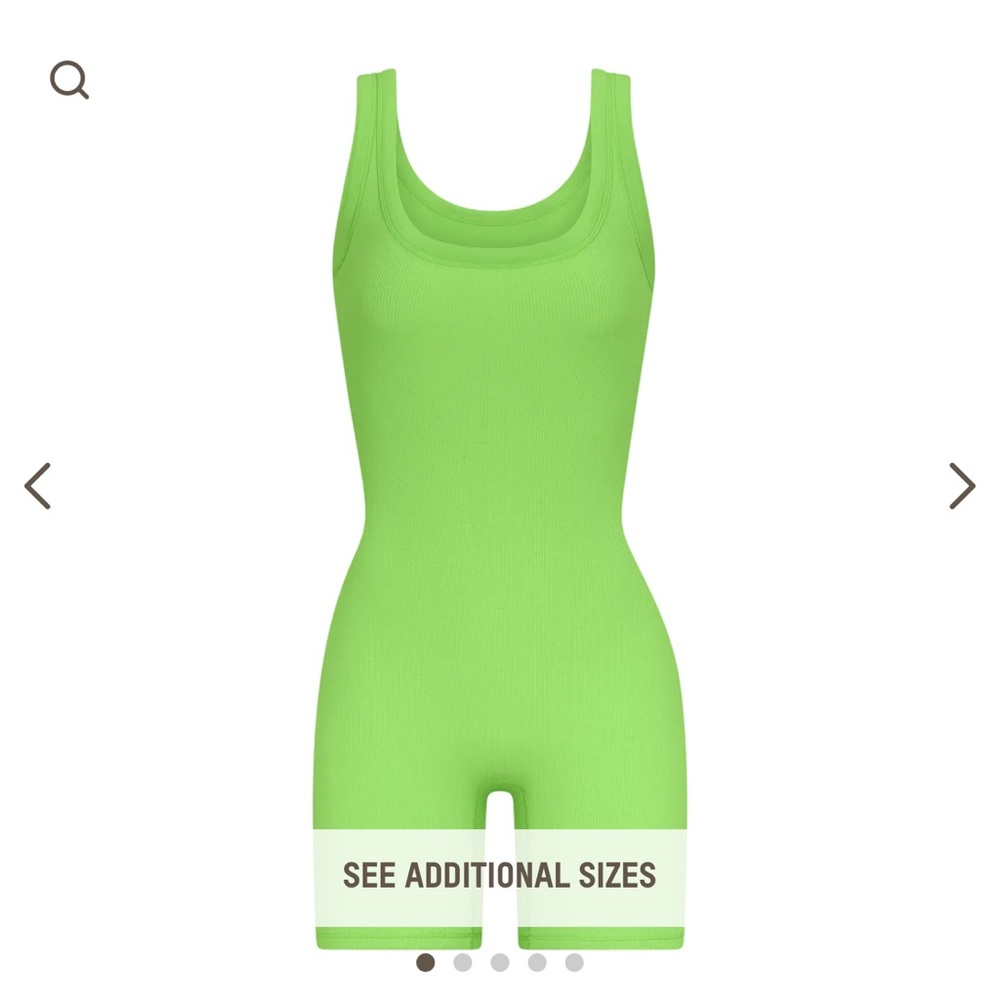Skims cotton ribbed onesie